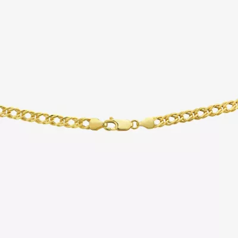 Made in Italy Womens 10K Gold 20 Inch Curb Chain Necklace
