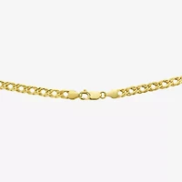 Made in Italy Womens 10K Gold 20 Inch Curb Chain Necklace
