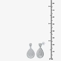 Womens 2 CT. T.W. Lab Grown White Diamond Sterling Silver Pear 3-pc. Jewelry Set