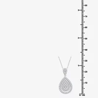 Womens 2 CT. T.W. Lab Grown White Diamond Sterling Silver Pear 3-pc. Jewelry Set
