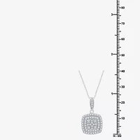 Womens 2 CT. T.W. Lab Grown White Diamond Sterling Silver Cushion 3-pc. Jewelry Set