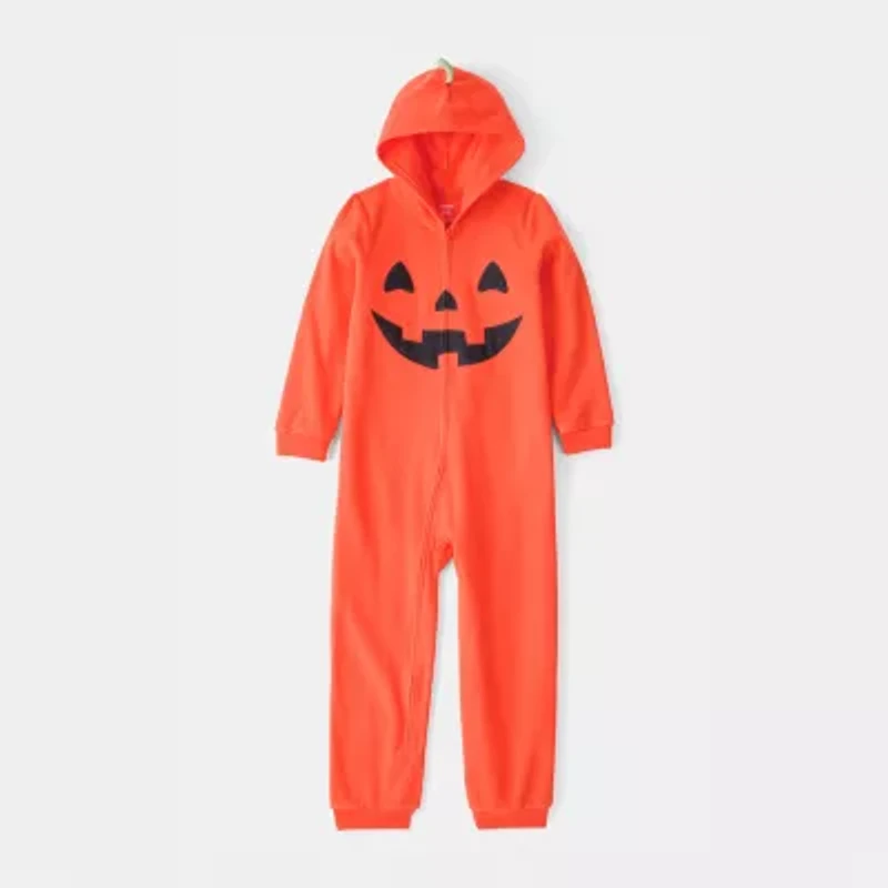 Carter's Halloween Little & Big Kid Unisex Fleece Hooded Long Sleeve One Piece Pajama