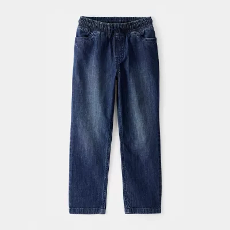 Carter's Little & Big Kid Boys Straight Regular Fit Pull-On Pant