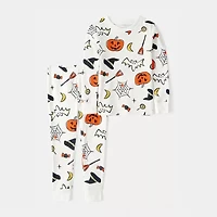 Carter's Halloween Toddler Unisex Rib Round Neck Long Sleeve 2-pc. Pajama Sets