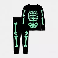 Carter's Halloween Toddler Boys Rib Round Neck Long Sleeve 2-pc. Pajama Sets