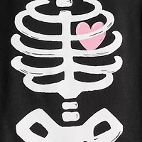 Carter's Halloween Toddler Girls Rib Round Neck Long Sleeve 2-pc. Pajama Sets