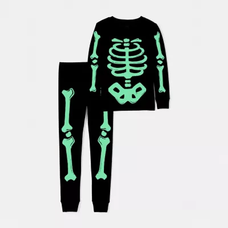 Carter's Halloween Little & Big Kid Boys Rib Round Neck Long Sleeve 2-pc. Pajama Sets