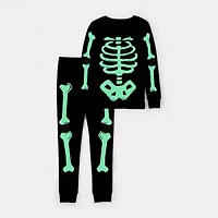 Carter's Halloween Little & Big Kid Girls Rib Round Neck Long Sleeve 2-pc. Pajama Sets