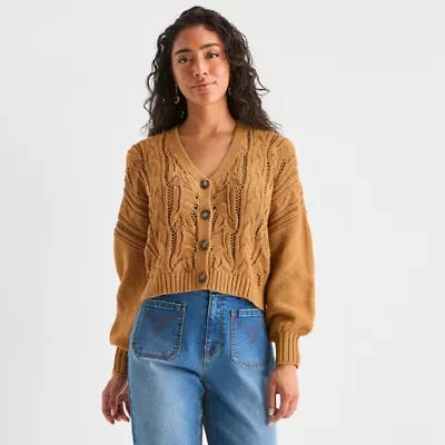 Frye and Co. Womens V Neck Button Cardigan