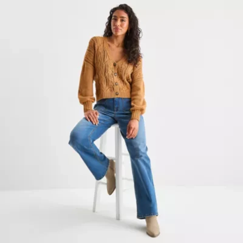Frye and Co. Womens V Neck Button Cardigan