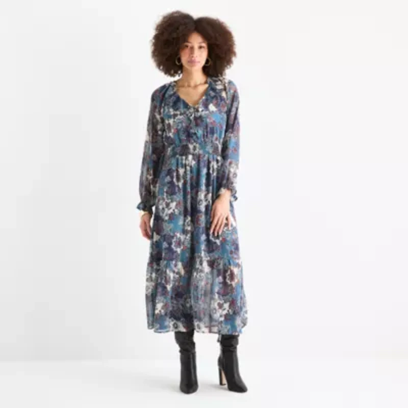 Frye and Co. Womens Floral Maxi Dress
