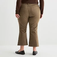 St. John's Bay Womens Slim High Rise Plus Cropped Pant