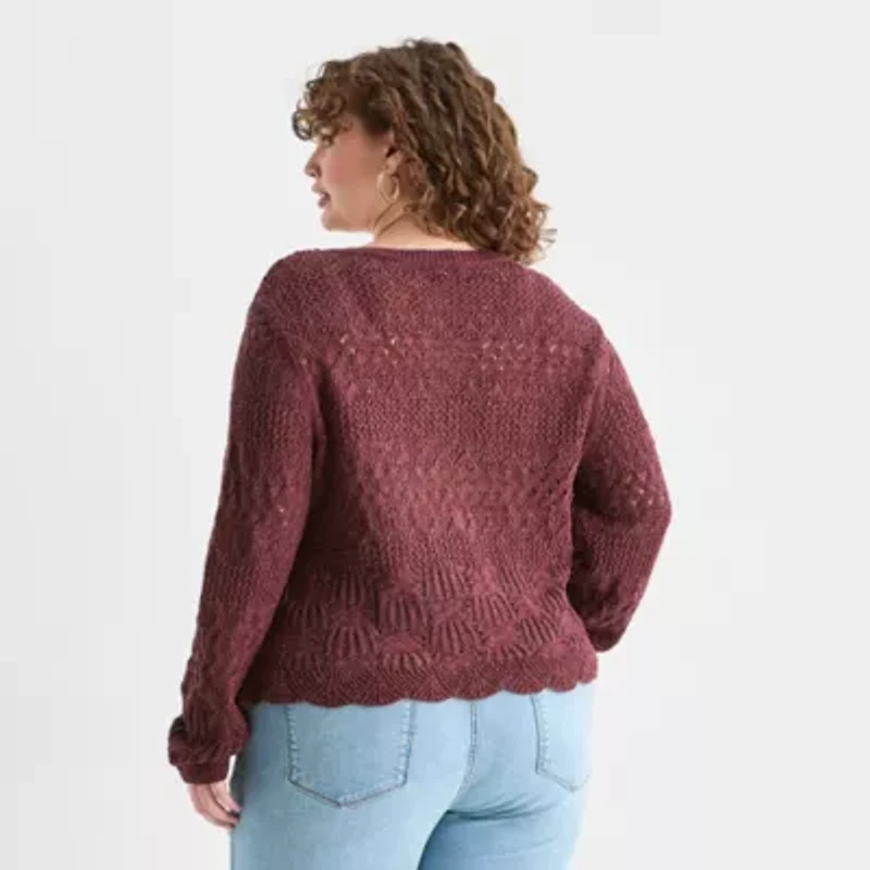 Frye and Co. Plus Womens Pullover Sweater