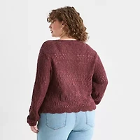 Frye and Co. Plus Womens Pullover Sweater