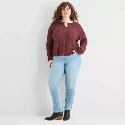 Frye and Co. Plus Womens Pullover Sweater