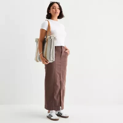a.n.a Womens High Rise Maxi Skirt