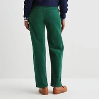 St. John's Bay Womens High Rise Wide Leg Corduroy Pant