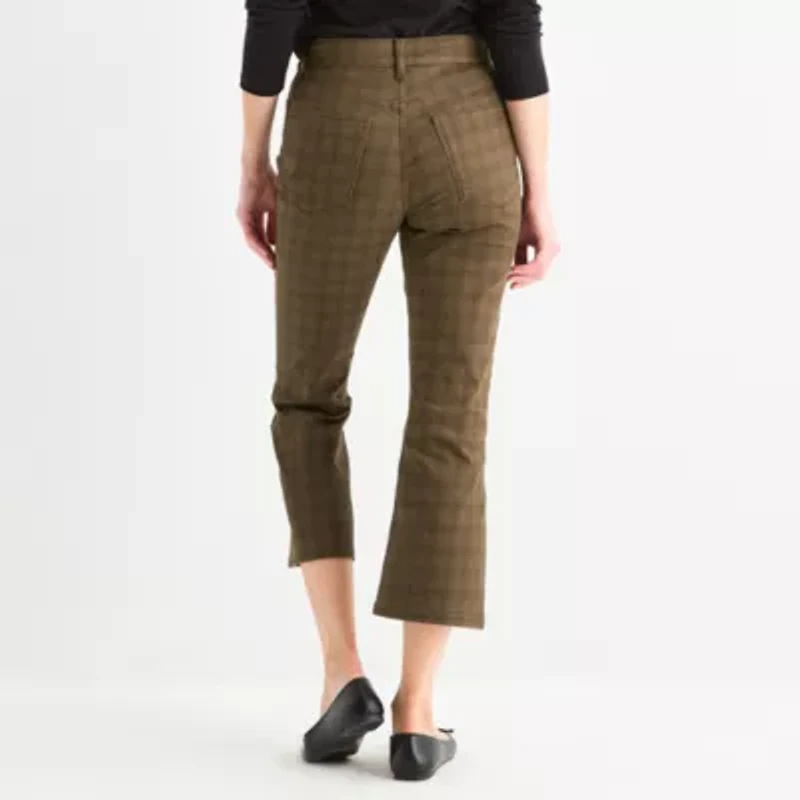 St. John's Bay Womens Slim High Rise Cropped Pant