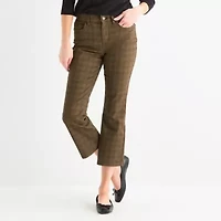 St. John's Bay Womens Slim High Rise Cropped Pant