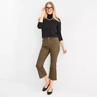 St. John's Bay Womens Slim High Rise Cropped Pant