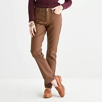 St. John's Bay Womens Mid Rise Straight Leg Jean