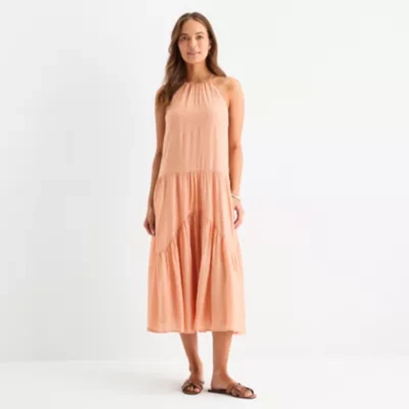 a.n.a Womens Sleeveless Maxi Dress