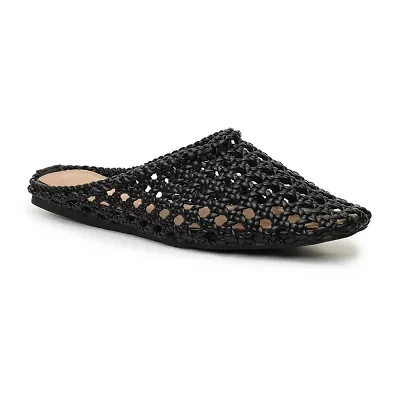 Nicole Miller Bottero Womens Square Mules