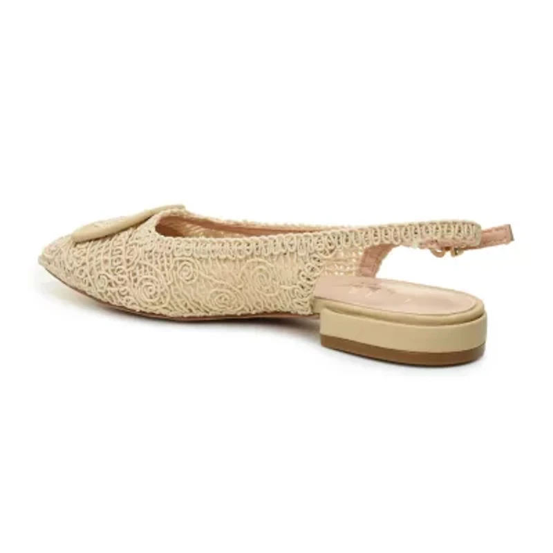 Nicole Miller Malky Sling Back Womens Pointed Closed Toe Slip-On Shoe