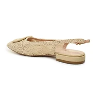 Nicole Miller Malky Sling Back Womens Pointed Closed Toe Slip-On Shoe