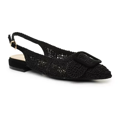 Nicole Miller Malky Sling Back Womens Pointed Closed Toe Slip-On Shoe