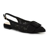 Nicole Miller Malky Sling Back Womens Pointed Closed Toe Slip-On Shoe