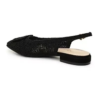 Nicole Miller Malky Sling Back Womens Pointed Closed Toe Slip-On Shoe