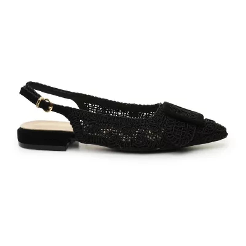 Nicole Miller Malky Sling Back Womens Pointed Closed Toe Slip-On Shoe