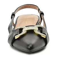 Nicole Miller Puddie Womens Pointed Closed Toe Block Heel Pumps
