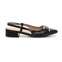 Nicole Miller Puddie Womens Pointed Closed Toe Block Heel Pumps