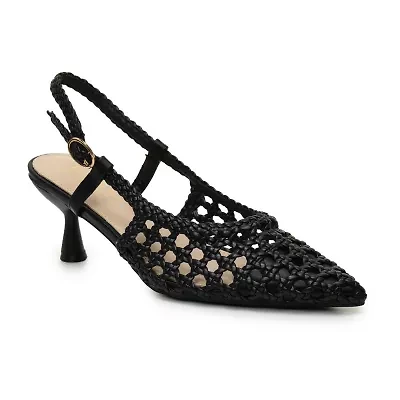 Nicole Miller Knotty Womens Pointed Closed Toe Kitten Heel Pumps