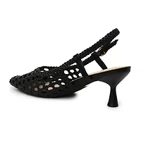Nicole Miller Knotty Womens Pointed Closed Toe Kitten Heel Pumps