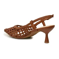 Nicole Miller Knotty Womens Pointed Closed Toe Kitten Heel Pumps