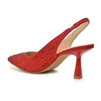 Nicole Miller Scoutie Womens Pointed Closed Toe Kitten Heel Pumps