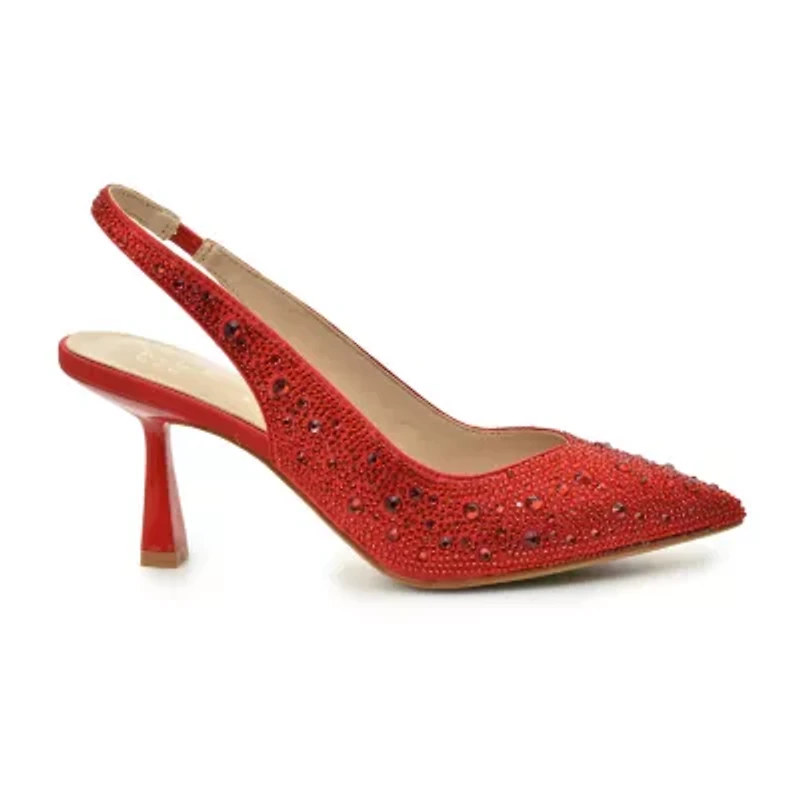 Nicole Miller Scoutie Womens Pointed Closed Toe Kitten Heel Pumps