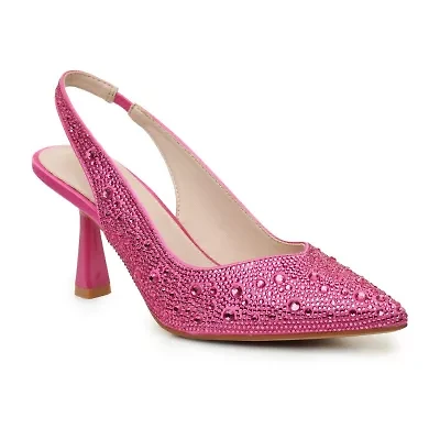 Nicole Miller Scoutie Womens Pointed Closed Toe Kitten Heel Pumps
