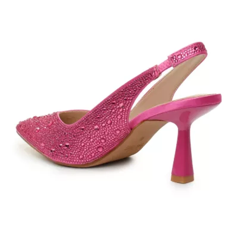 Nicole Miller Scoutie Womens Pointed Closed Toe Kitten Heel Pumps