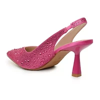 Nicole Miller Scoutie Womens Pointed Closed Toe Kitten Heel Pumps