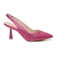 Nicole Miller Scoutie Womens Pointed Closed Toe Kitten Heel Pumps