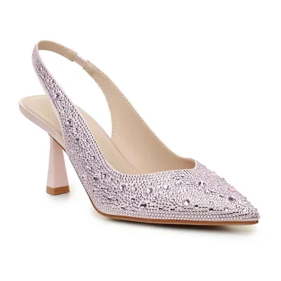 Nicole Miller Scoutie Womens Pointed Closed Toe Kitten Heel Pumps