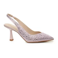 Nicole Miller Scoutie Womens Pointed Closed Toe Kitten Heel Pumps