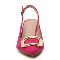 Nicole Miller Melrose Womens Pointed Closed Toe Block Heel Pumps