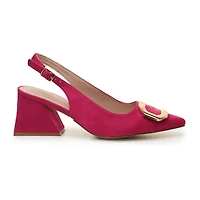 Nicole Miller Melrose Womens Pointed Closed Toe Block Heel Pumps