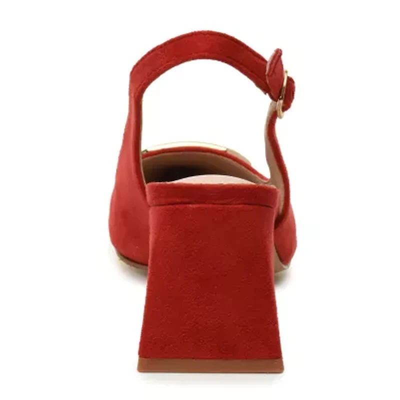 Nicole Miller Melrose Womens Pointed Closed Toe Block Heel Pumps