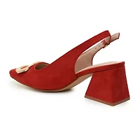 Nicole Miller Melrose Womens Pointed Closed Toe Block Heel Pumps